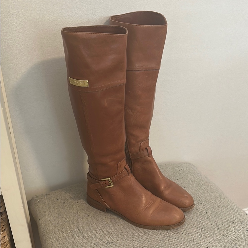 Brown Leather Riding Boots